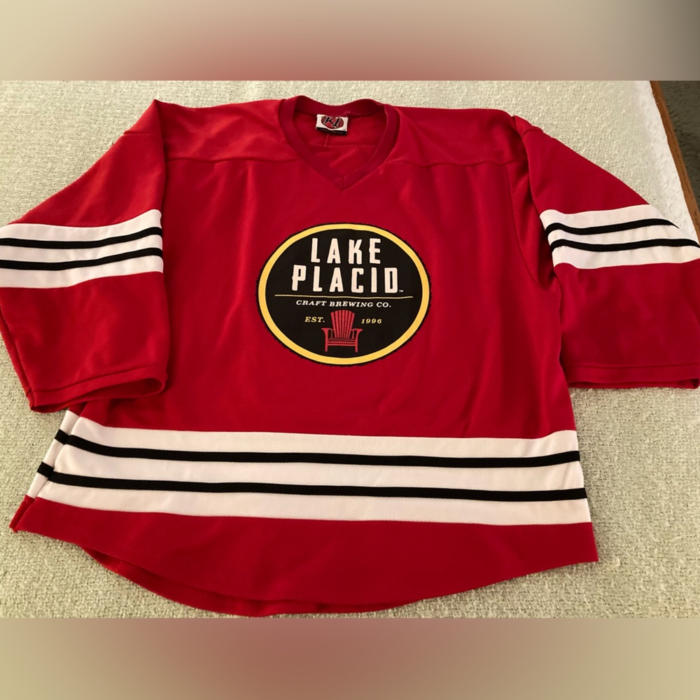 K1 LAKE PLACID CRAFT BREWING CO. Oversized Hockey Jersey #80 Sz Large